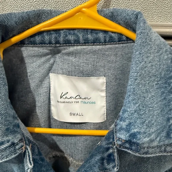 KanCan NWOT Distressed Blue Denim Jacket - Picture 4 of 4